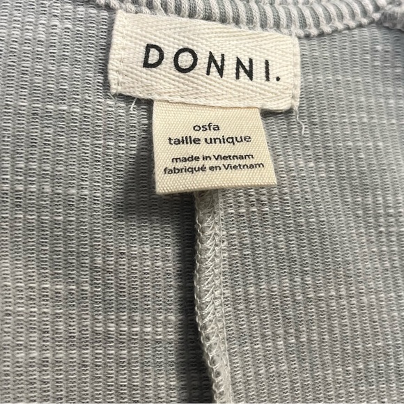 DONNI Ribbed Open Front Cardigan - Picture 6 of 6